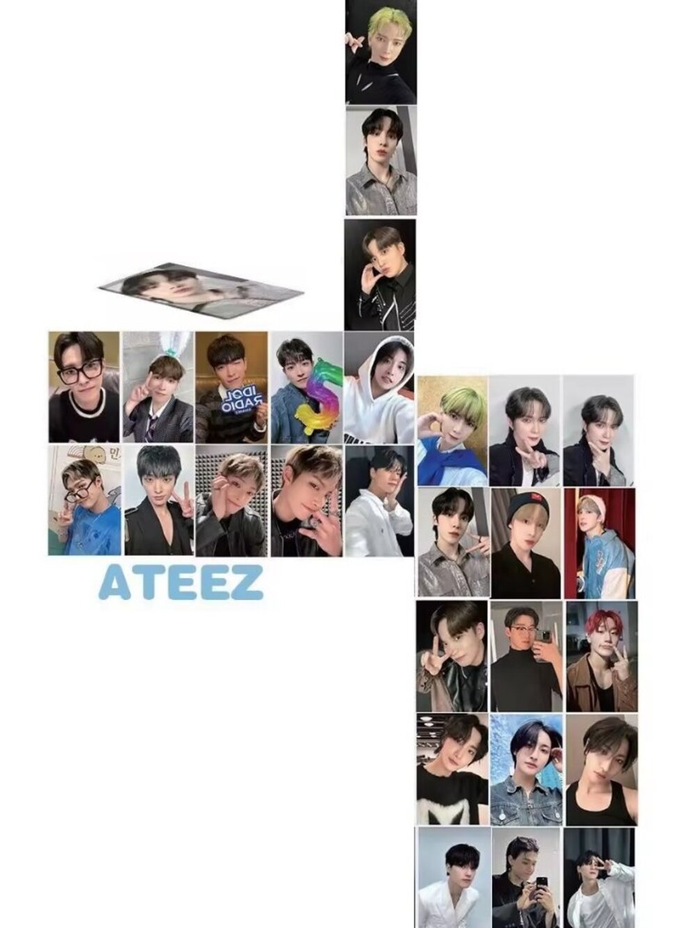 NEW KPOP ATEEZ MUSICAL BAND ART MINI PICTURES PACK (50PCS ) PERFECT GIFT!